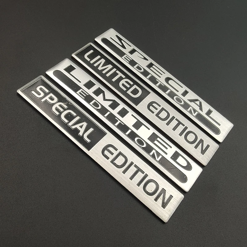 3d Aluminium Special Edition Logo Limited Edition Sticker Car Trunk Badge Fender Decal Limited Emblem Car Styling Accessories