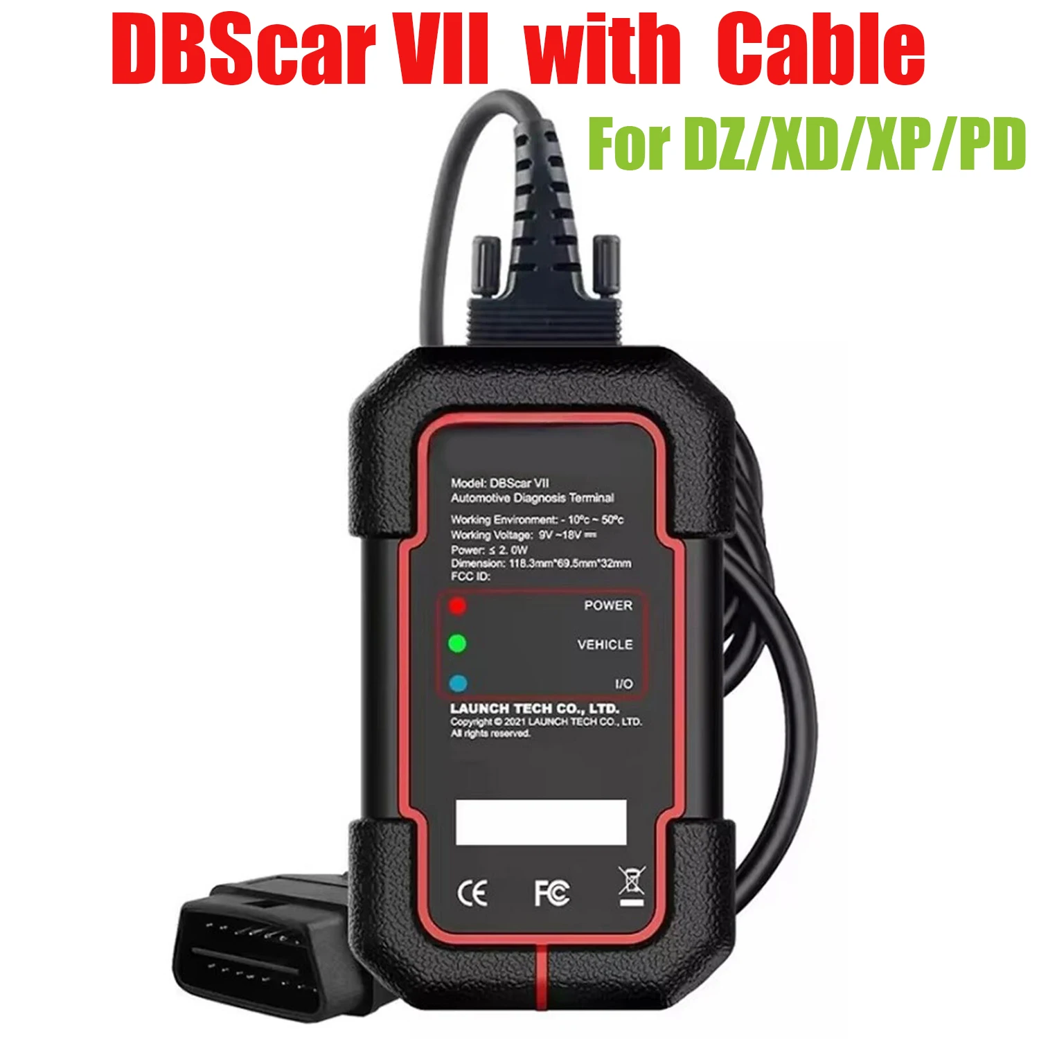 

X431 DBScar VII DBSCAR7 Bluetooth Connector DBSCAR Scanner Support CANFD DOIP Protocols Tool DIAGZONE PRODIAG XDIAG XPRO5 ADS