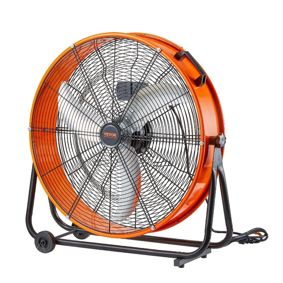 

Drum Fan 24 Inch High Velocity Industrial Use 3Speed 8600CFM for Warehouse