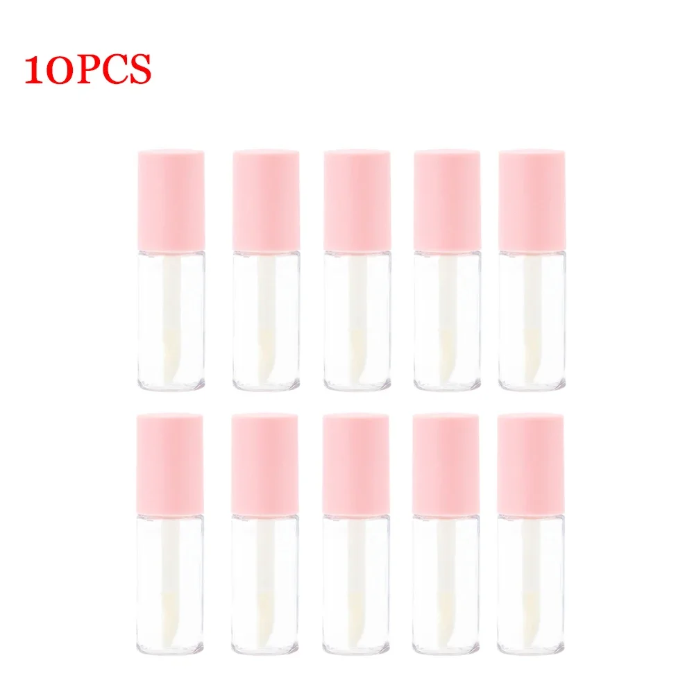 20/10pcs 3ML Empty Lip Gloss Tube DIY Plastic Elegant Liquid Lipstick Container Round Lipgloss Cosmetic Sample Refillable Bottle view 2