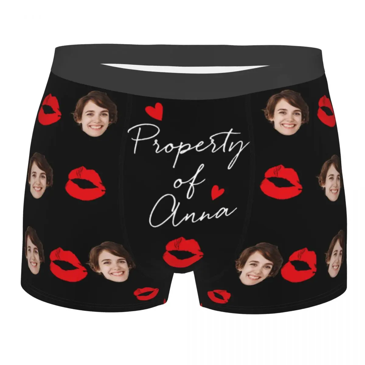 Custom Underwear Personalized for Men Boyfriend Husband Boxer Briefs with Photo Face Valentines Day Gifts for Him