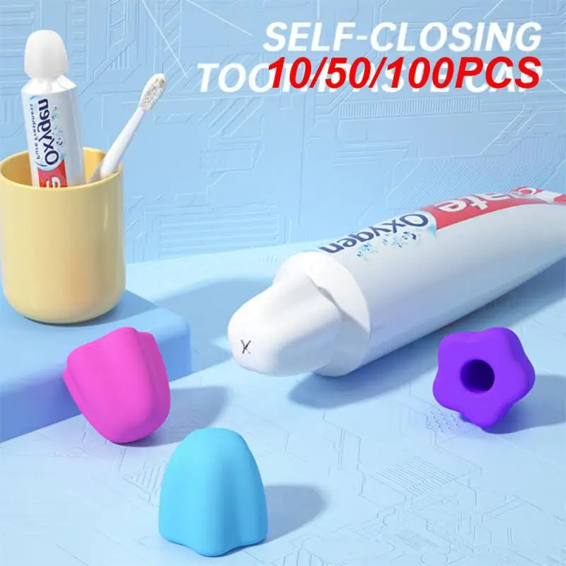 10/50/100PCS Self Sealing Toothpaste Easy To Use Actual Toothpaste Storage Must Have Self Sealing Toothpaste Dispenser