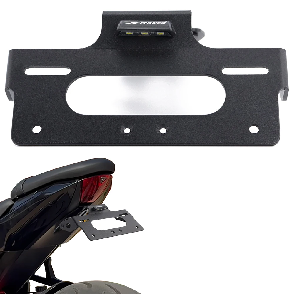 

Motorcycle Rear Tail Tidy Fender Eliminator kit Fit For Triumph Daytona 660 2024-2025 Registration License Plate Holder Bracket