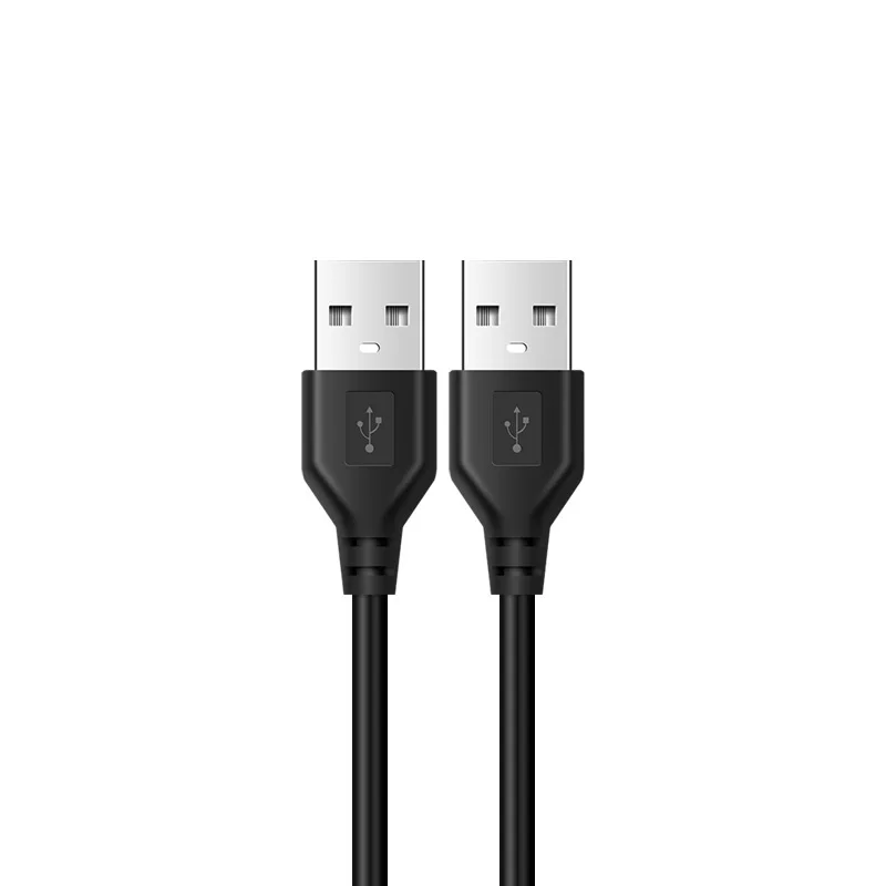 1m Dual USB2.0 USB A Male To USB Male Extension Cable For Radiator Hard Disk Webcom Camera USB Date Transmission Extender Cord