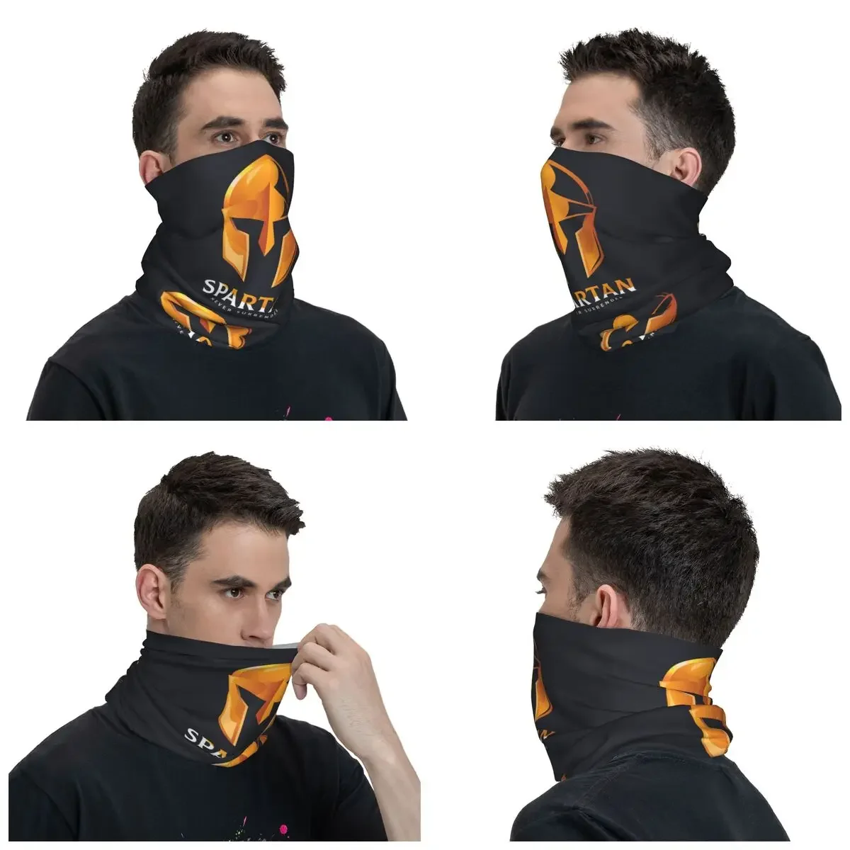 Sparta Spirit Spartan Skull Winter Headband Neck Warmer Women Men Hiking Hunting Tube Scarf Face Bandana Gaiter