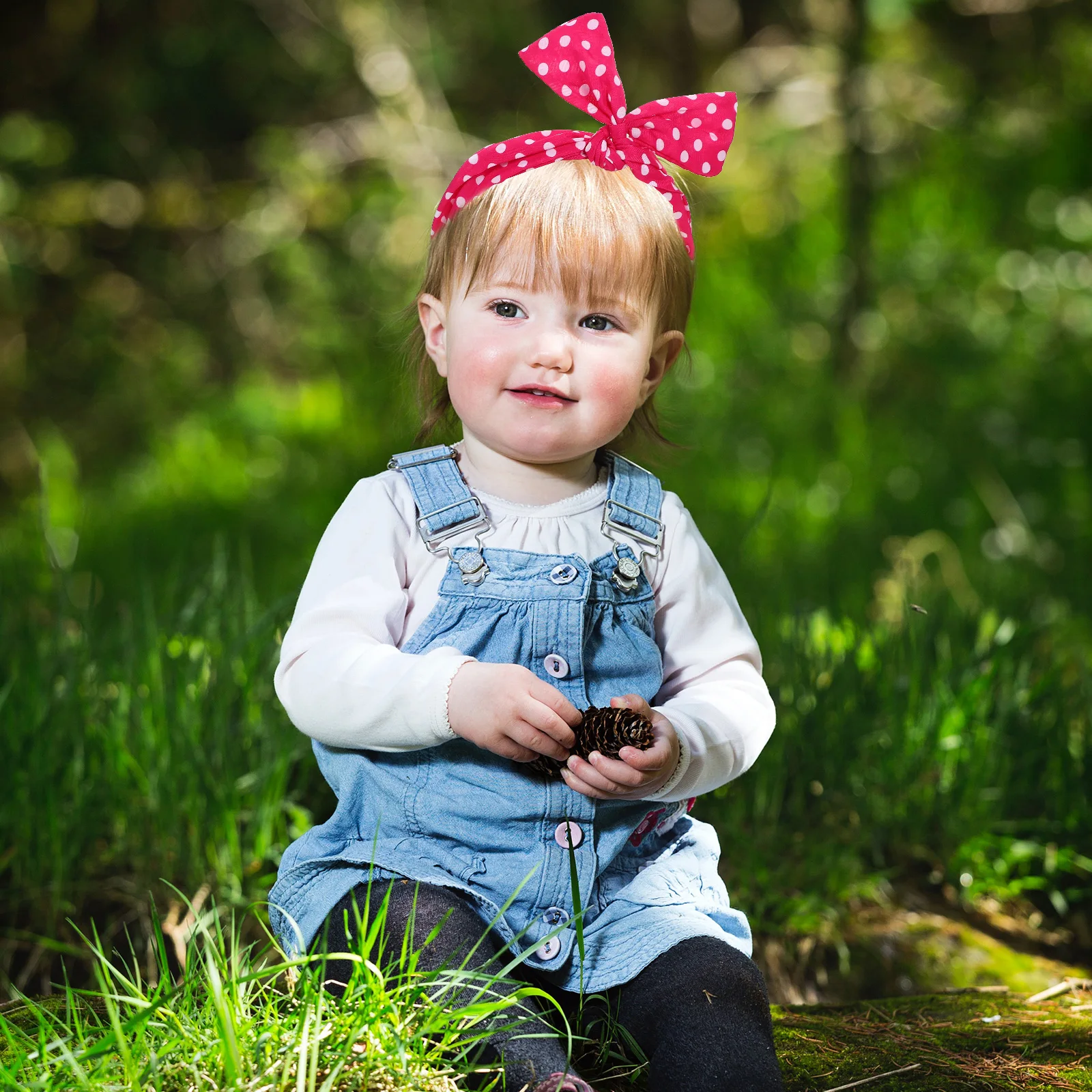 

4Pcs Adorable Polka Dot Headbands For Women Girls Comfortable Hair Accessories