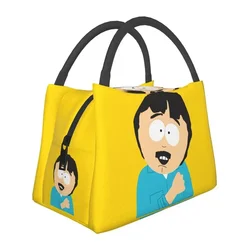 Film comici animati per adulti borsa da pranzo isolata SouthPark per Picnic all'aperto Resuable Thermal Cooler Bento Box Women