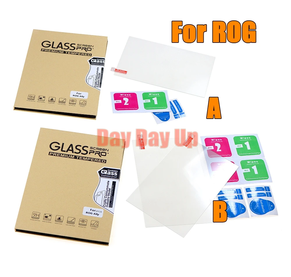 30PCS 강화 유리 스크린 스크래치 방지 HD 게임 콘솔 강화 필름 ASUS Rog Ally 용 지문 방지 오일 방지