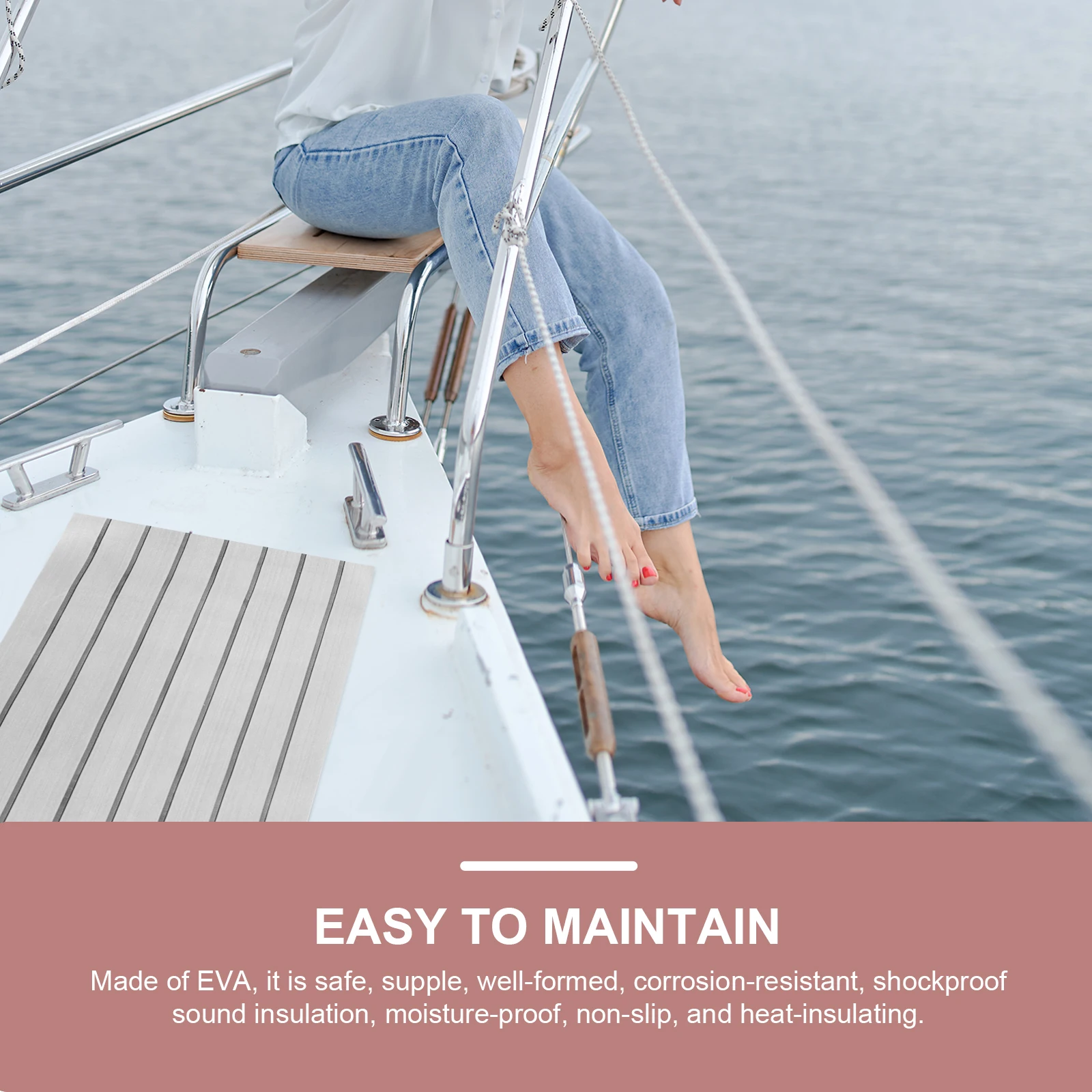 

Non-slip Mat Boat Cushion Floor Mats for Deck Marine Flooring Yacht Double Layer