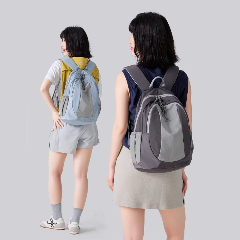 FOUVOR Women's Backpacks 2026 Color-Block Lightweight Waterproof Large Capacity Airplane Cabin Versatile Travel Backpack 3068-01