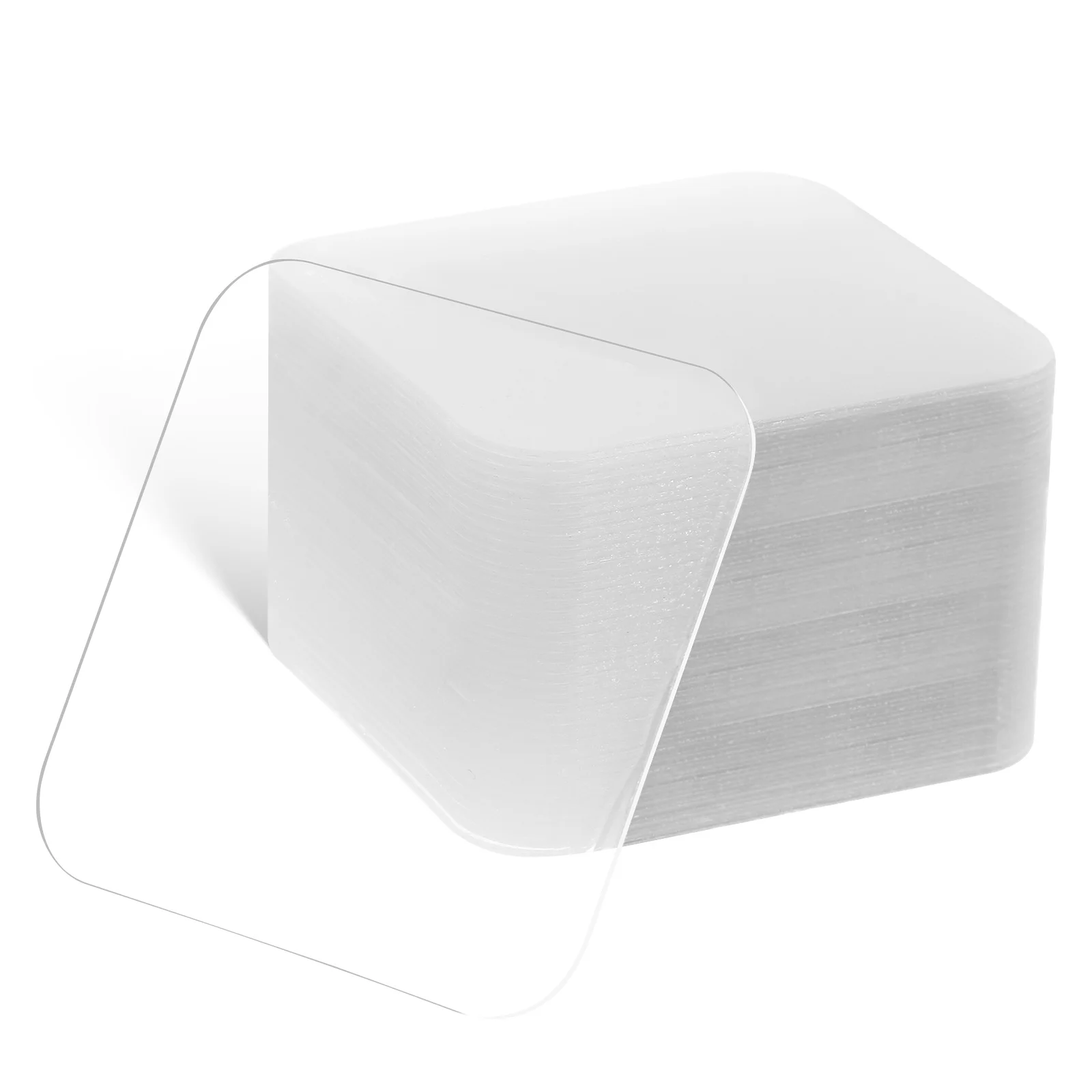 Cinta adhesiva transparente de doble cara, 40 Uds., cuadrados de montaje resistentes para colgar en la pared, sin daños a pintar, extraíble