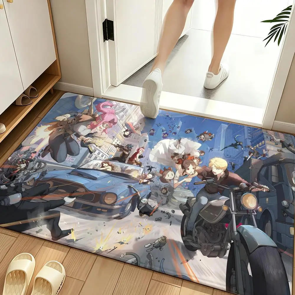 anime K-Kaguya-sama Floor Mat Soft Flannel Floor Mat  Suitable for Entryways, Living Rooms, Bedrooms, and Bathrooms