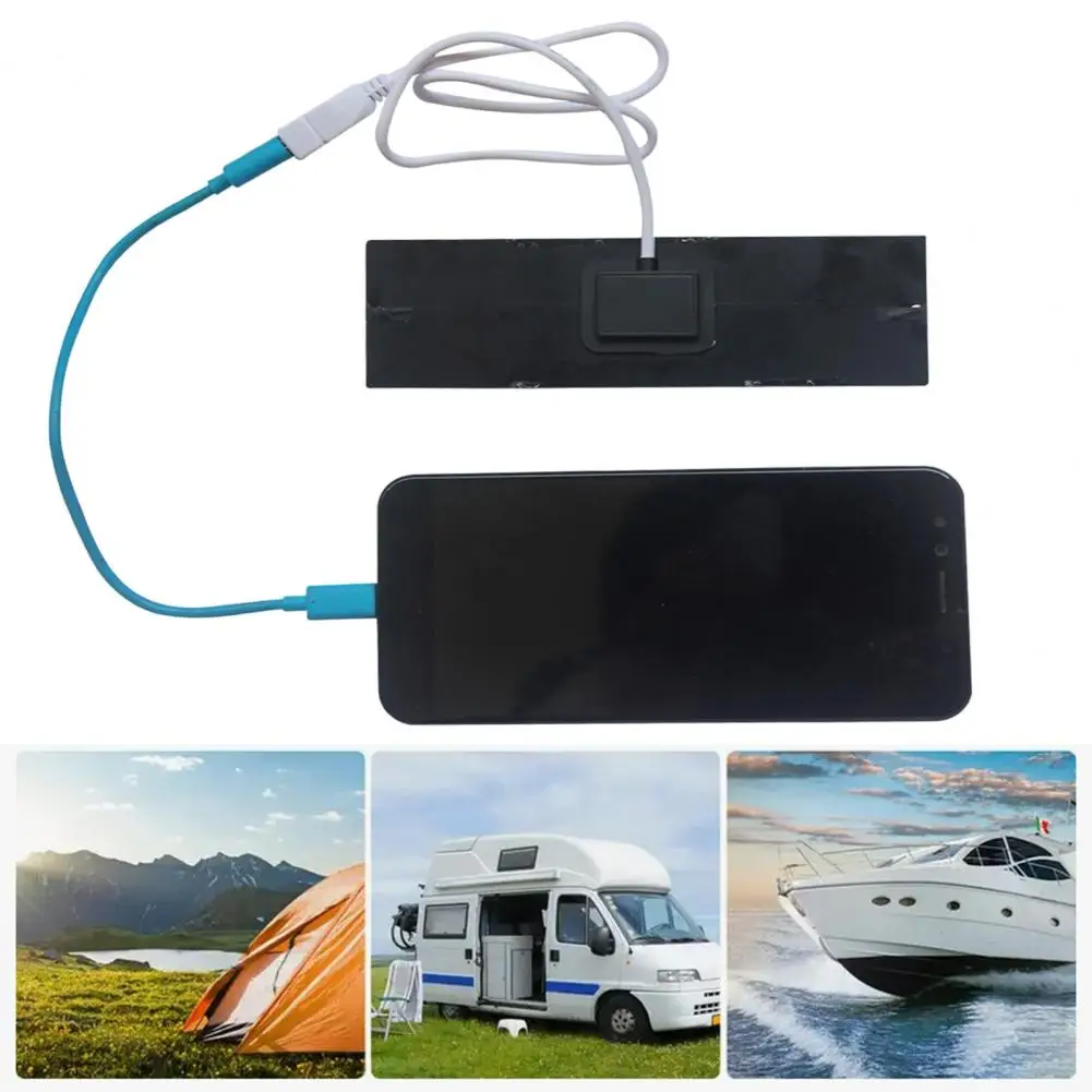 Pocket-sized Solar Panel Portable Solar Panel Charger with High Conversion Efficiency for Phones Fans Waterproof Mini Solar