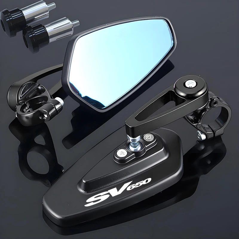 For Suzuki SV650 SV 650 SV650X SV650S motorcycle Accessories Universal Motorcycle Mirrors Rearview 2pcs Handle Bar End Mounting