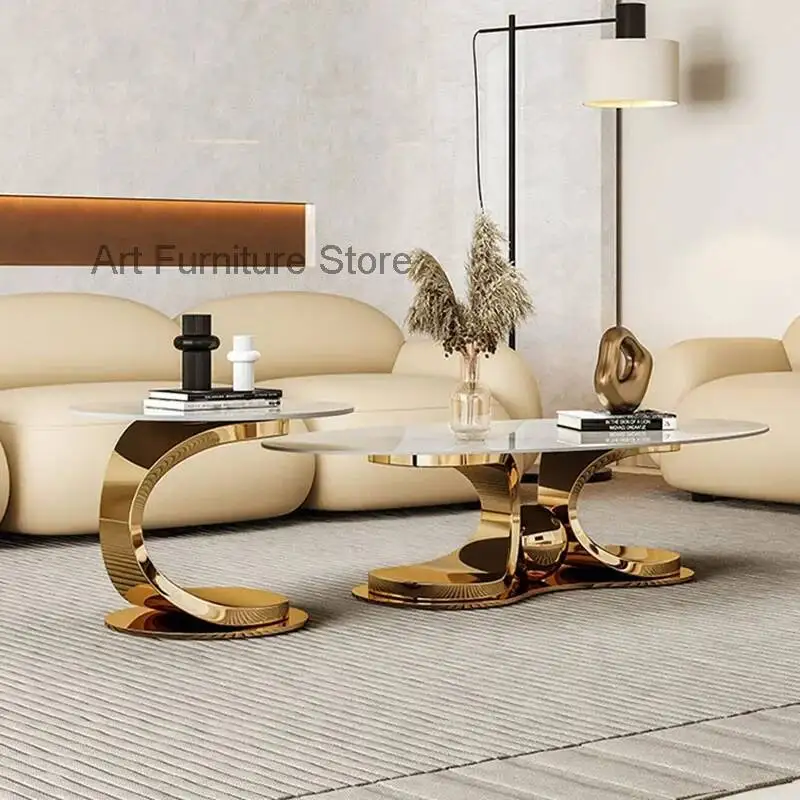 

Minimalist Luxury White Coffee Design Tables Modern Nordic Side Table Legs Metal Irregular Table Basses De Salon Home Furniture