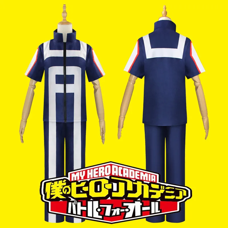 Anime My Hero Academia Midoriya Izuku Bakugou Katsuki Cosplay Costume Aldult Unisex Exquisite School Gym Uniform Top Pants Suit