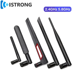 Wifi Dual Band External Omni Antenna 2.4G 5.8G Long Range Amplifier ZigBee Bluetooth Signal Booster for ASUS ZTE Huawei Router