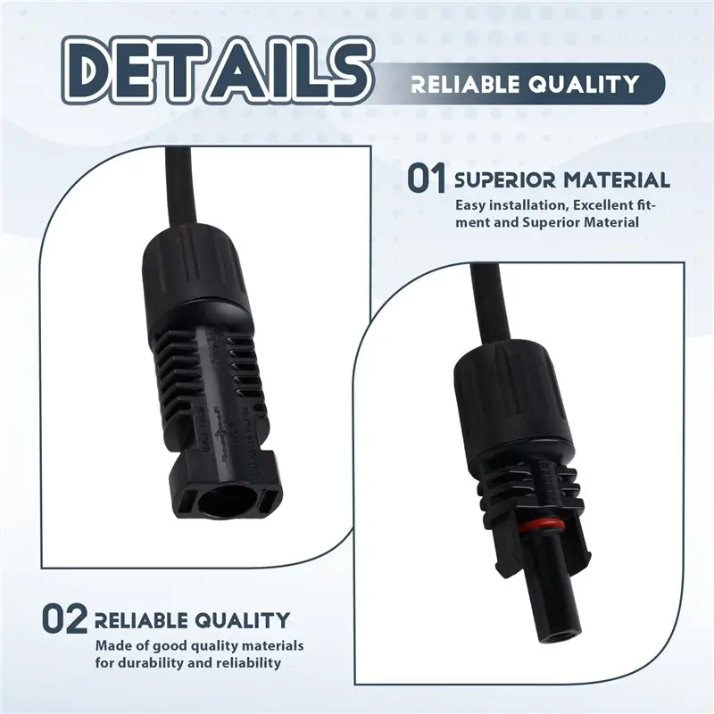 Outdoor Waterproof 55Amp DC 2000V Solar Connector Style Solar Panel In-Line Diode Connector IP67 For Combiner Box