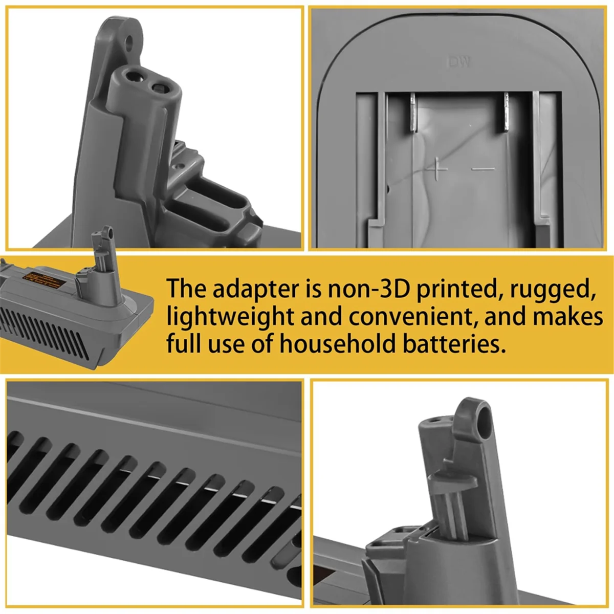 

DW20V11S Battery Adapter for Dewalt 20V Li-Ion Battery to for Dyson V11 SV15 Battery Work with V11 Series Vacuum Cleaner Vogue