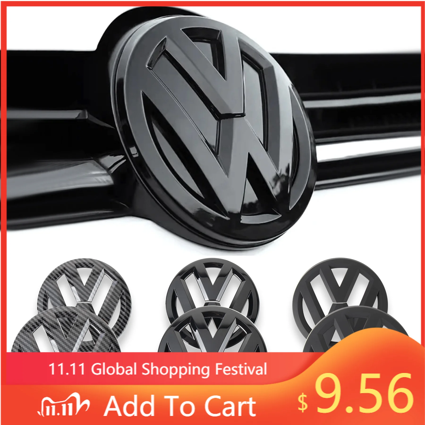 1/2 шт. Оригинальная накладка на решетку радиатора/крышку багажника для Volkswagen Golf 4 5 6 7 8 MK6 7 MK7 Sportvan 8 MK8 VW Polo