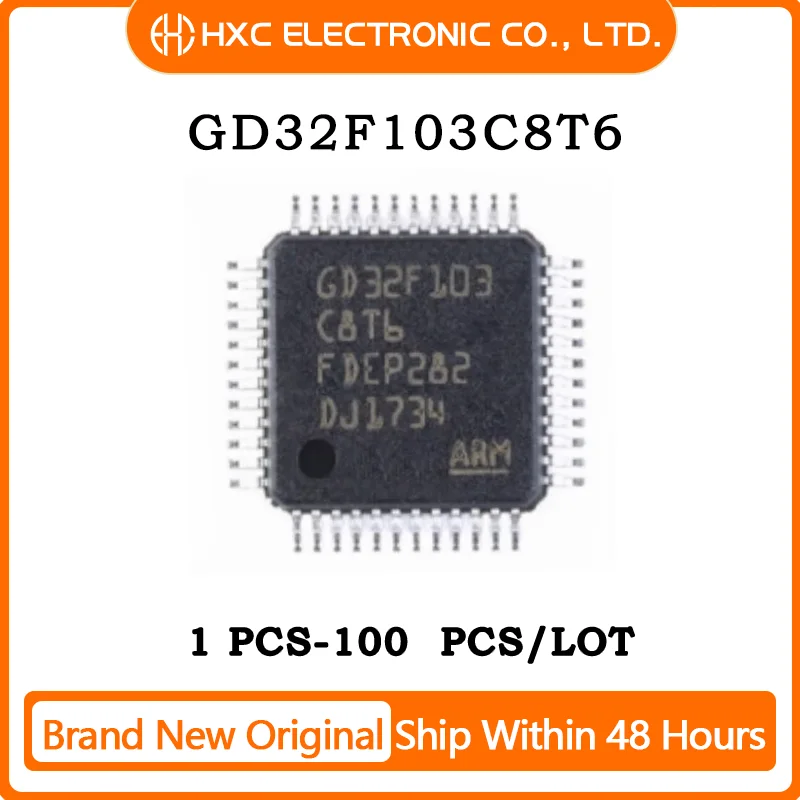 

5/10/50PCS 100% NEW GD32F103C8T6 GD32F103CBT6 LQFP48 MCU Microcontroller IC