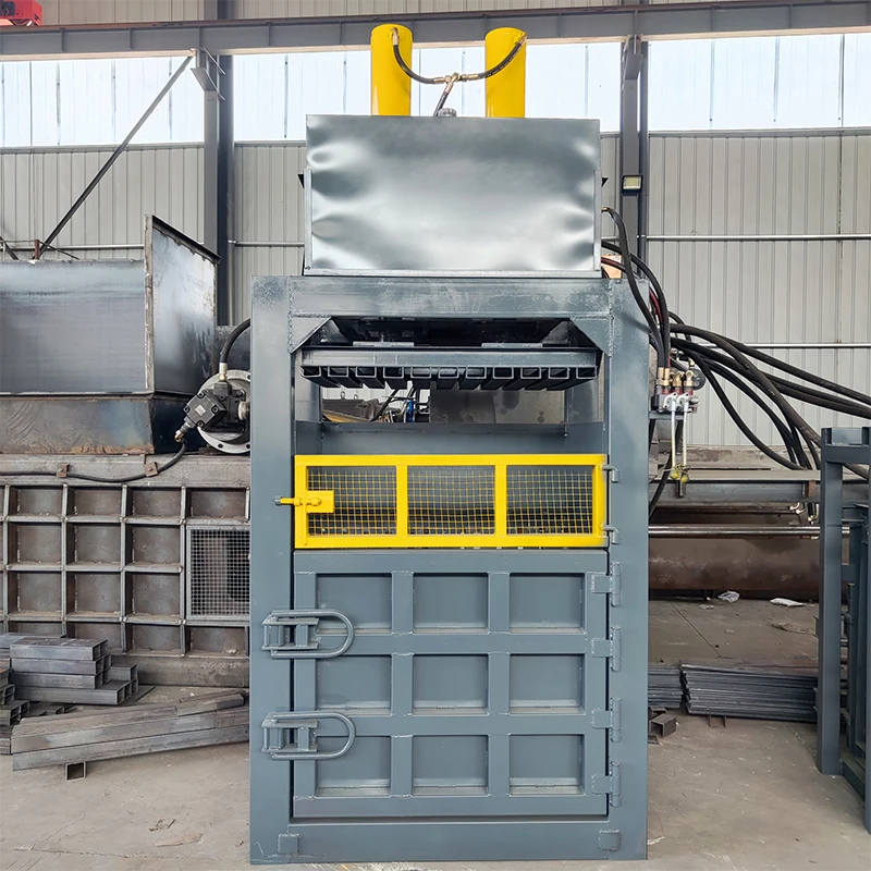 Vertical Semi-Automatic Hydraulic Packer /Waste Paper Baler Of Garbage Station /Waste Cloth Waste Compressor