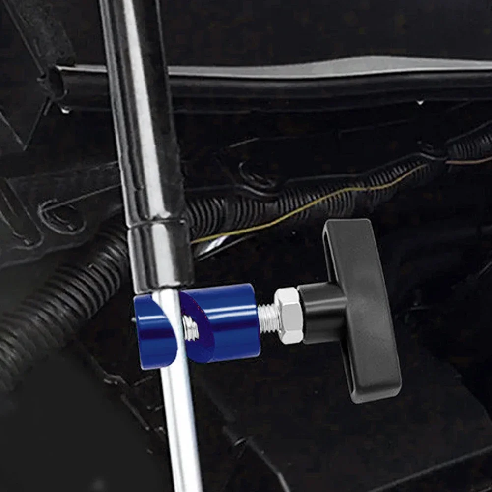 Car Hood Support Rods Strut Clamp Lift Bar Stopper Holder Tailgate Trunk Air-pressure Bar Anti-slip Fixing Tool for Universal