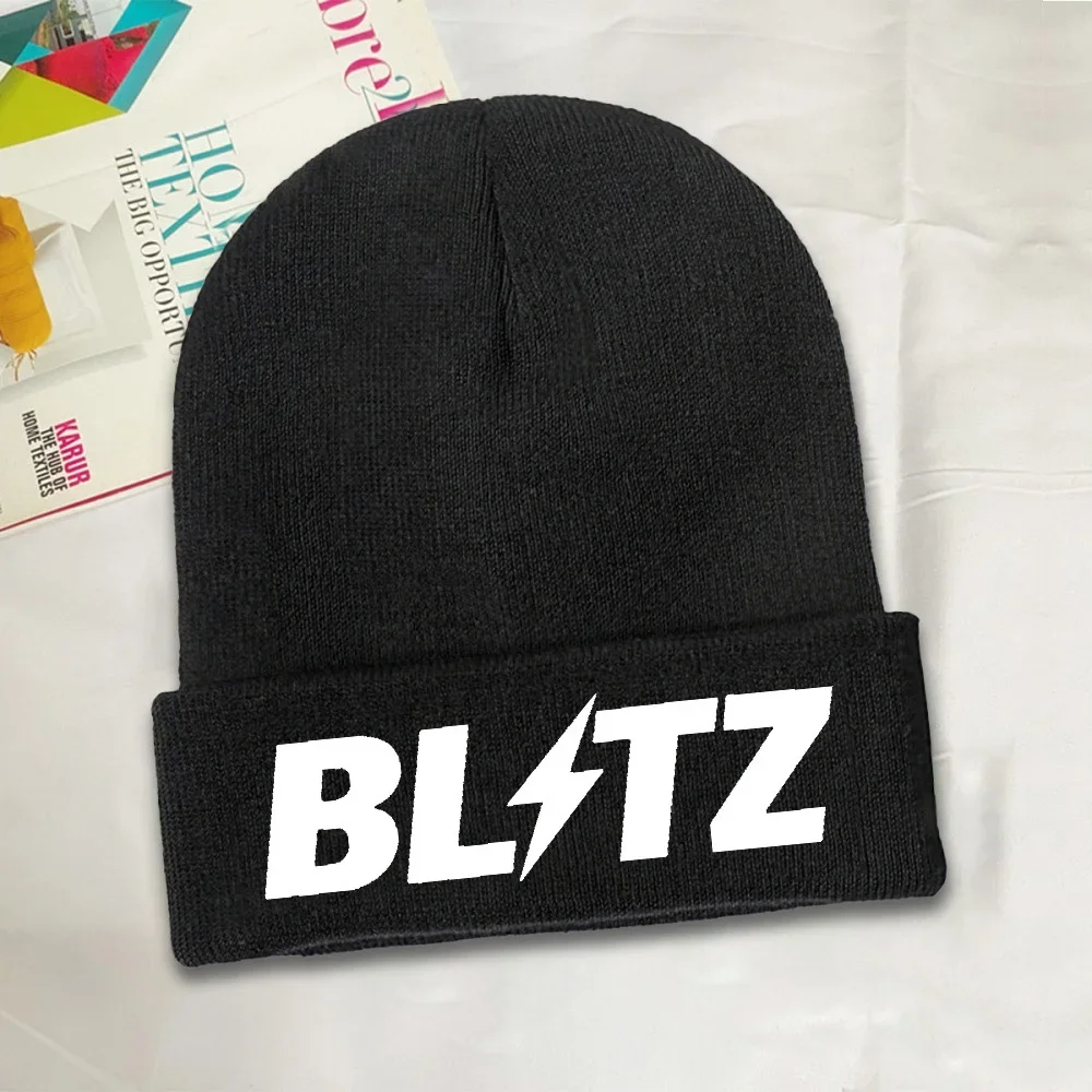 New 1pc Blitz JDM Knitted Hat Women's Men's Beanie Autumn Winter Hats Drifting Motorsport Hondaed Warm Cap