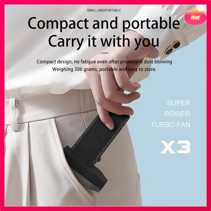

New X3 Mini Turbo Jet Fan Wind Speed Brushless Motor Handheld Duct Fan High-Performance Cyclone Turbo Electric Blower