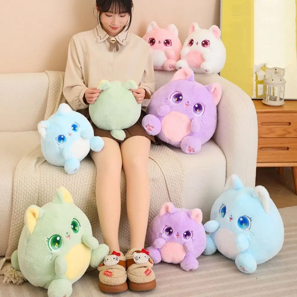 

Kawaii животное сидящий кот плюшевая игрушка мультфильм пушистое котенок мягкая кукла мягкая аниме мультфильм имитация кошки кукла подарок на день рождения
