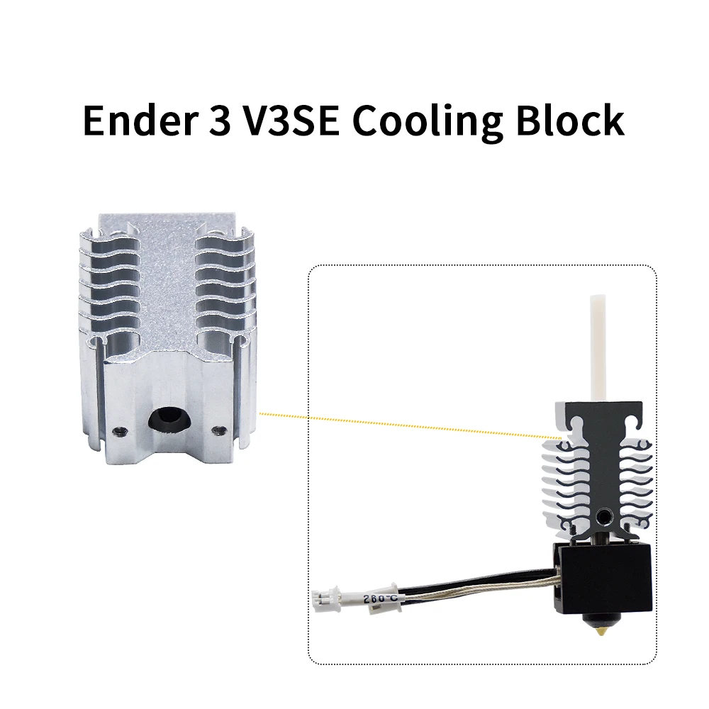مجموعة أدوات Ender 3 V3 SE Hotend، كتلة سخان Hotend لملحقات الطابعة ثلاثية الأبعاد Ender 3 V3 Se