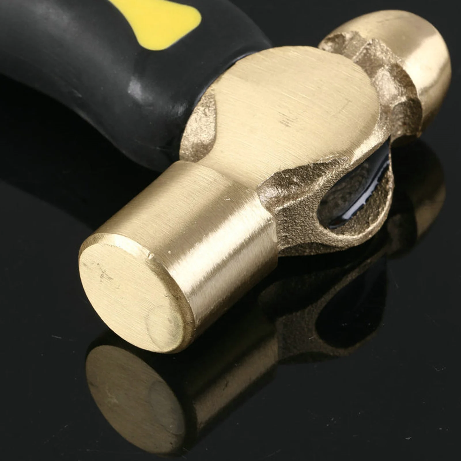 Imagem -06 - Martelo de Latão com Cabeça Plana de Malho Punho Curto Design Aperto Confortável Perseguindo Martelo para Artesanato Artes Suprimentos Acessórios 1lb