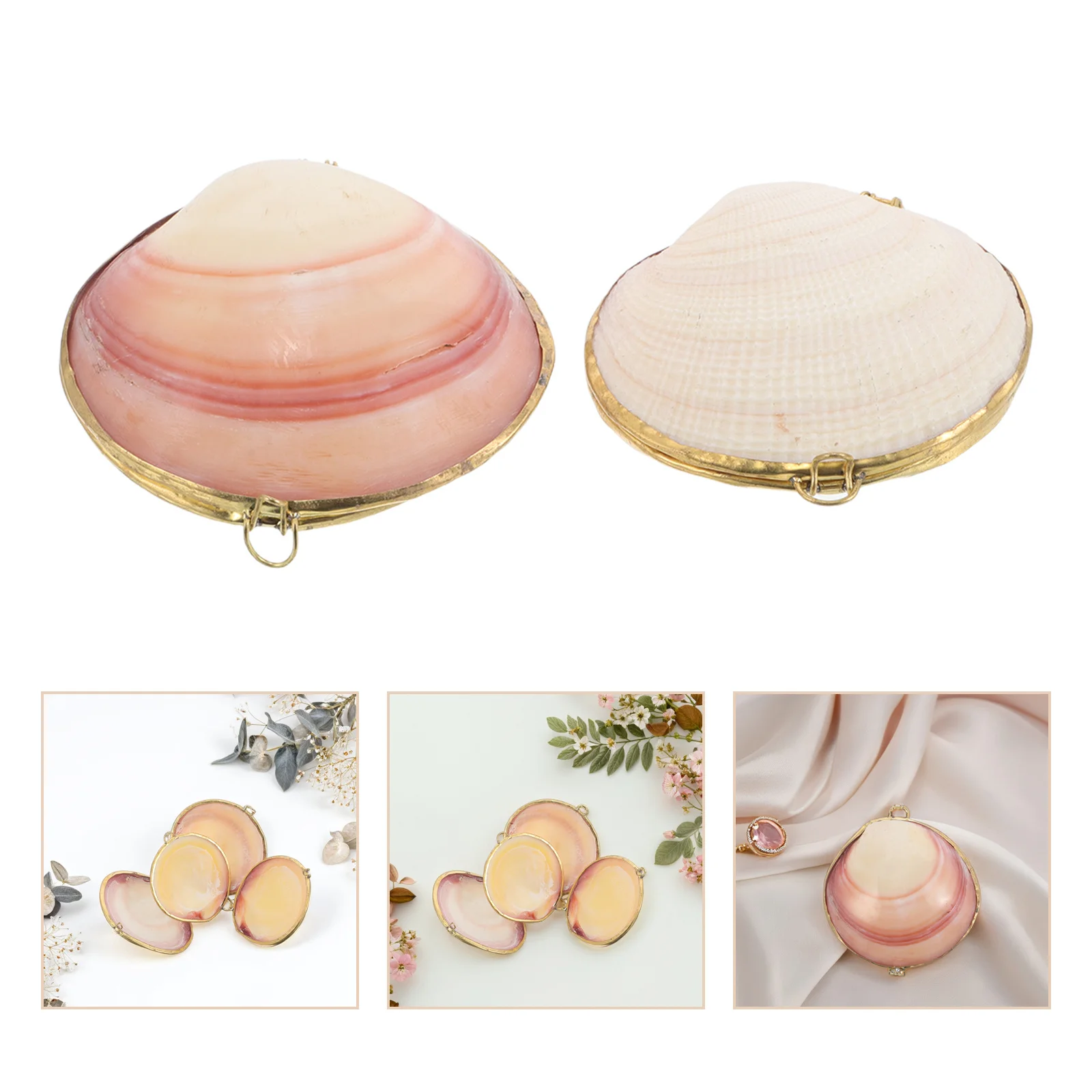 

2 шт., винтажная шкатулка для драгоценностей в стиле ретро, чехол с золотой отделкой для колец, серег, ожерелий, декоративный органайзер