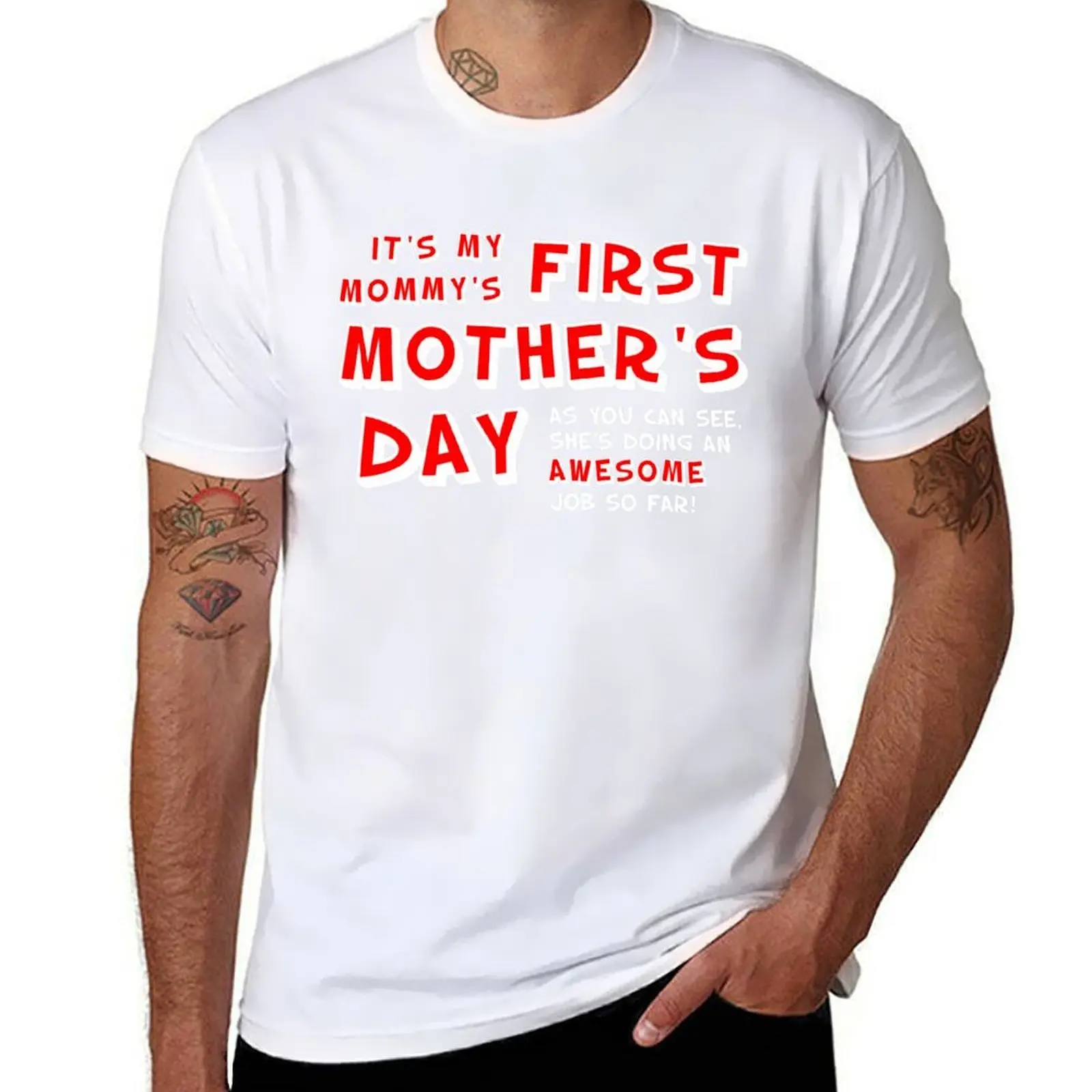 

Mommy’s First Mother’s Day T-Shirt t shirts for man pack white man t shirt cotton T-Shirt