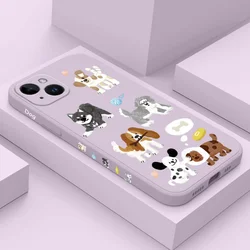 Chalk Drawing Dog Phone Case For iPhone 17 17 Air 16 16e 15 14 13 12 11 Plus Pro Max Mini Silicone Cover