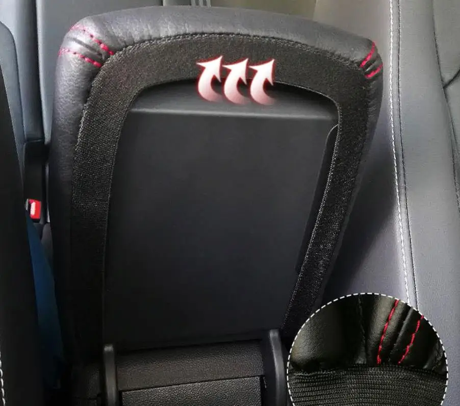 For Golf  Sportsvan / Golf plus  Customzied Microfibre Leather Center Armrest Cover Car accessories interior