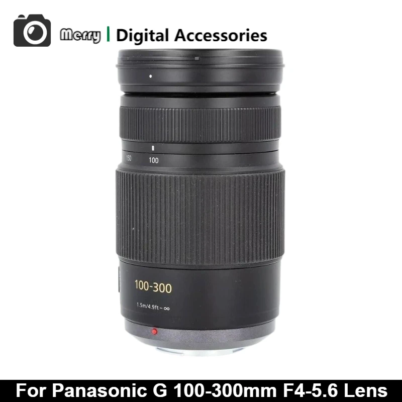 

95%New Genuine For Panasonic G VARIO 100-300mm f/4-5.6 MEGA OIS Telephoto zoom mirrorless lens Micro Four Thirds SLR camera