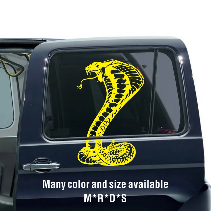 

Наклейка на автомобиль/мотоцикл с изображением змеи, ПВХ, модная, для маскировки царапин, черно-белая