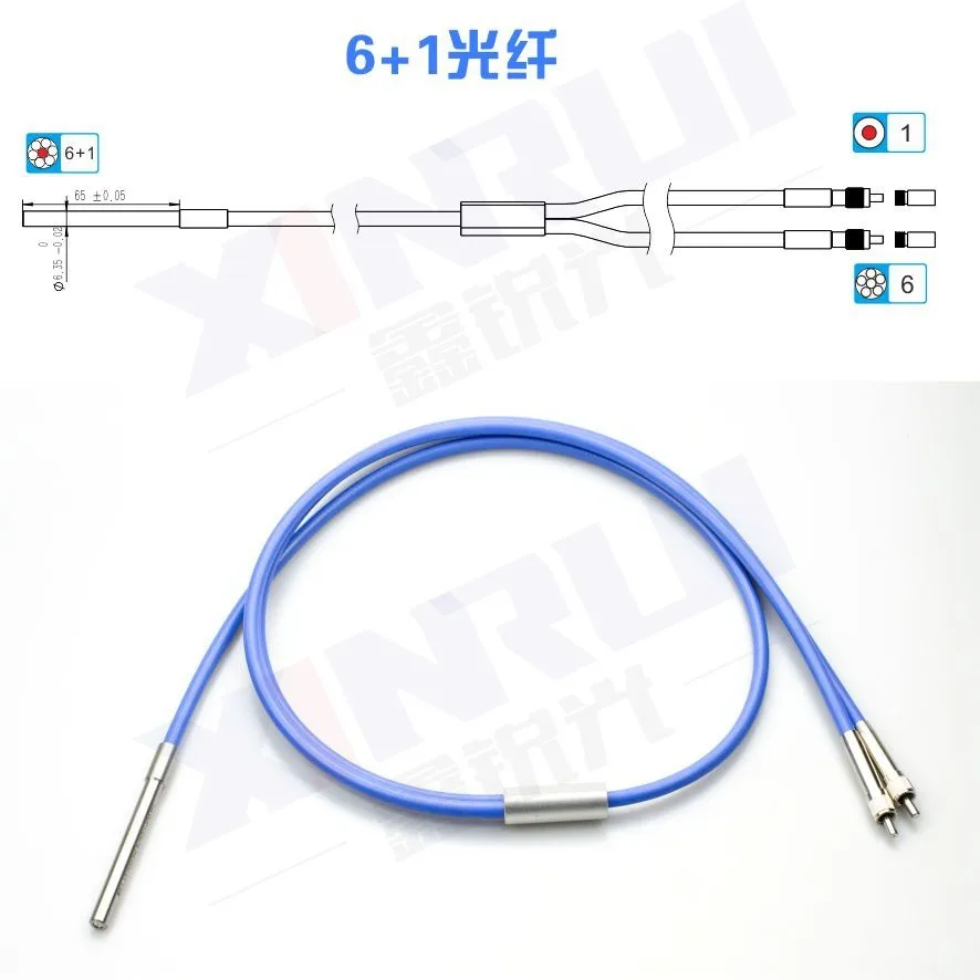 1 meter, Raman system fiber 6 + 1 fiber, reflection probe 6.35 probe fiber