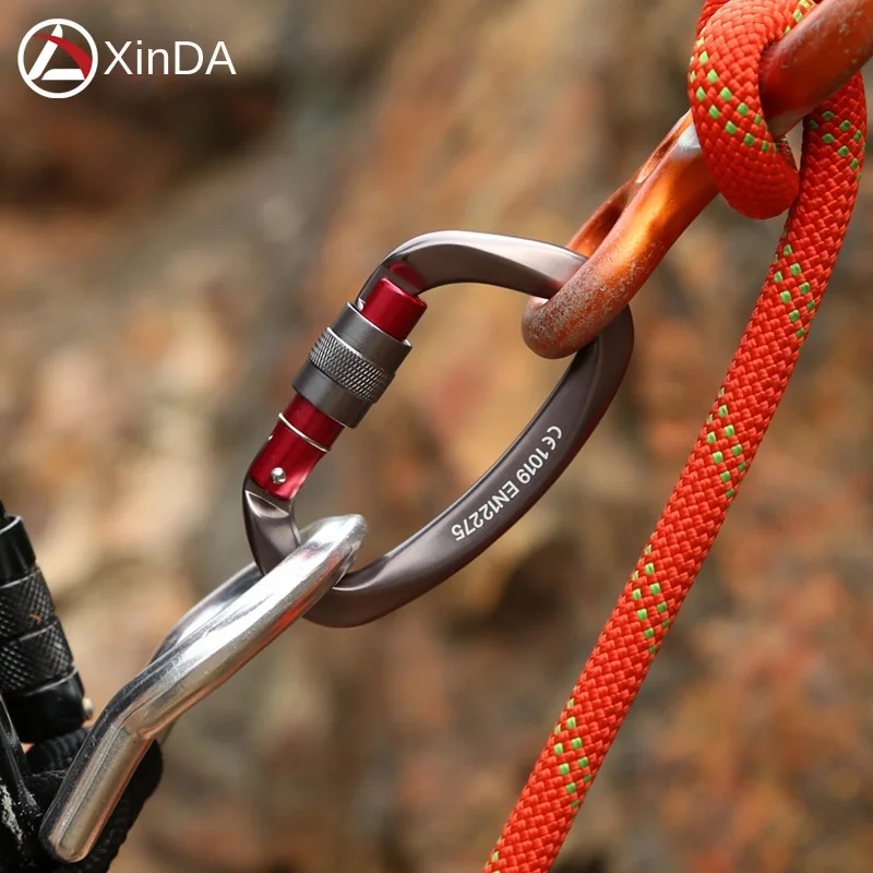 popular rock climbing main lock mountaineering buckle quick hanging D-type main lock outdoor climbing equipment supplies safety