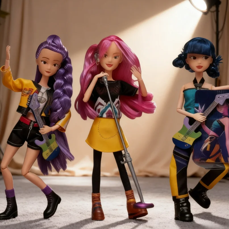 

30 см Kpop Girl Group K-Pop Охотники на демонов Аниме Мультфильм Руми Зои Мира Фигурки Виниловые фигурки Модель Куклы Девушки Рождественский подарок