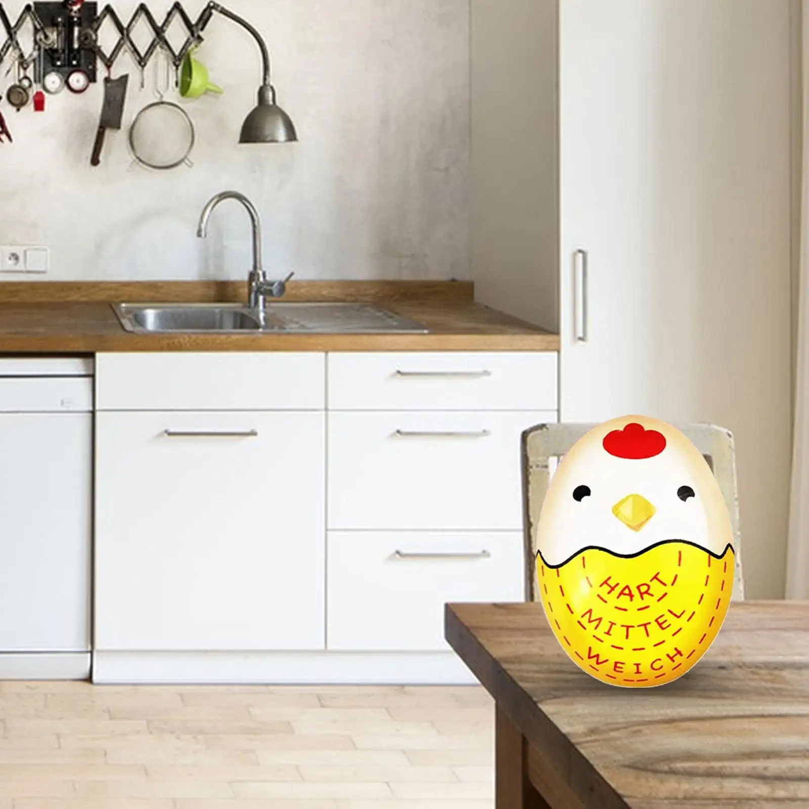 Indicatore di cottura delle uova da 2-4 pezzi, timer per uova ad alta risoluzione per cucina, sala da pranzo