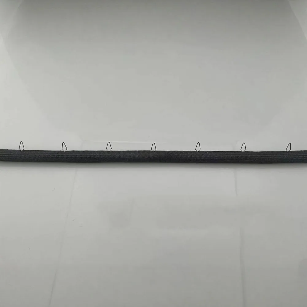 Oven Door Seal Gasket WB32K5039 With 19 Mounting Clips High Temperature Resistant Replacement Part 77.95 Inch Black