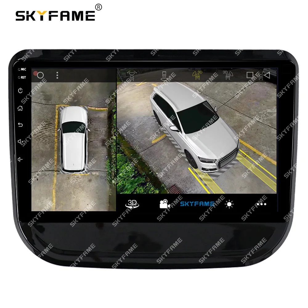 SKYFAME Car Frame Fascia Adapter Android Radio Dash Fitting Panel Kit For Chana CS55