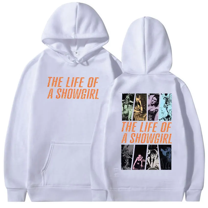 A vida de um showgirl álbum 2025 impressão hoodie masculino feminino moda oversized vintage moletom harajuku roupas pulôver hoodies
