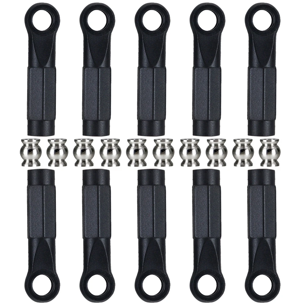 10pcs Lengthening M3 Rod End Link Linkage Balls Joint Head For 1/10 Rc Car Crawler Axial Scx10 Ii 90046/47 Traxxas Trx4 Trx6 Rgt