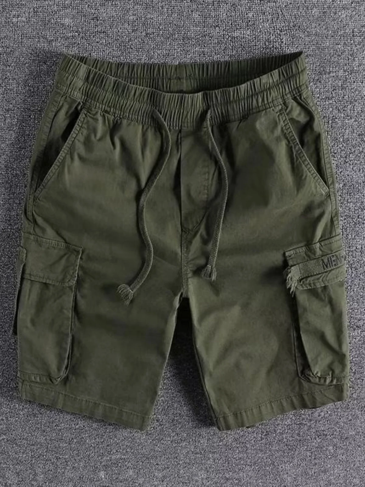 

Summer Men's Casual Cotton orts Tee Quarter Five Inch Workwear Pants Loose Fit Youthful Sle Antistatic Thin Fabric