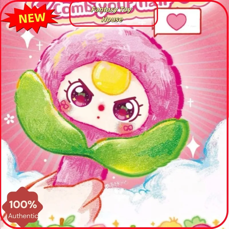 

Новая детская расческа с тремя волосами, милая кукольная расческа, модная глухая коробка, портативная расческа, кукла, периферийная модель, подарок ручной работы для девочки