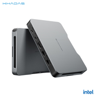 Khadas Mind 2s Mini PC Portable Desktop AI PC with Intel Core Ultra 7 255H Processor, 64GB+2TB,  Thunderbolt 4, Windows 11 Home