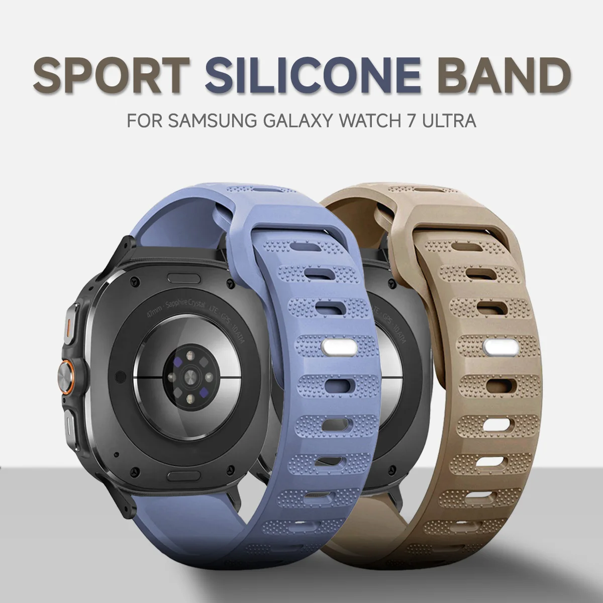 Quick Fit Silicone Strap for Samsung Galaxy Watch 7 Ultra 47mm Sports Loop Wristband Bracelet for Galaxy Watch 7 47mm Watchband image 3
